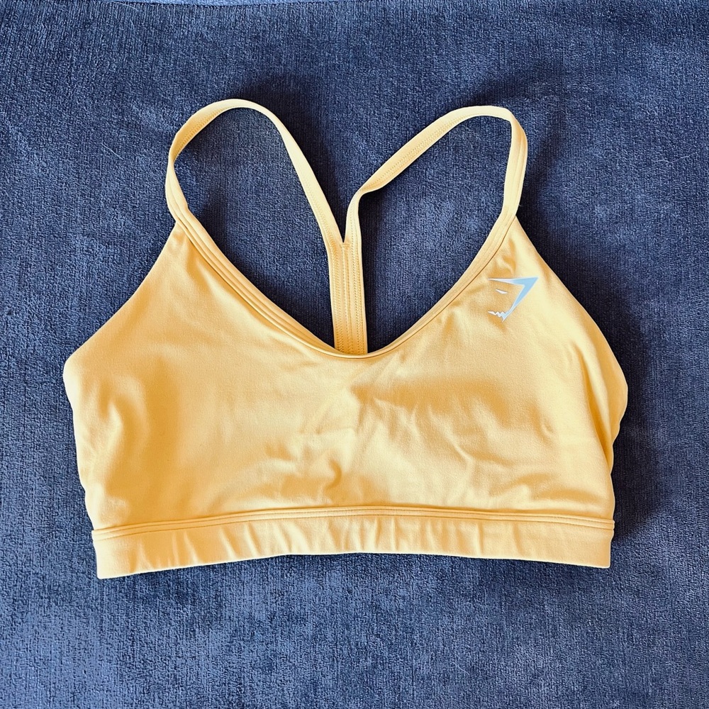 GYMSHARK Yellow Sports Bra! Size S!